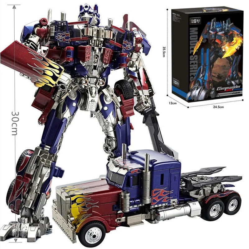 30CM Transformation Robot Toys Commander Optimus Alloy Robot Jetfire Autobots Figuras Model Kids Gift