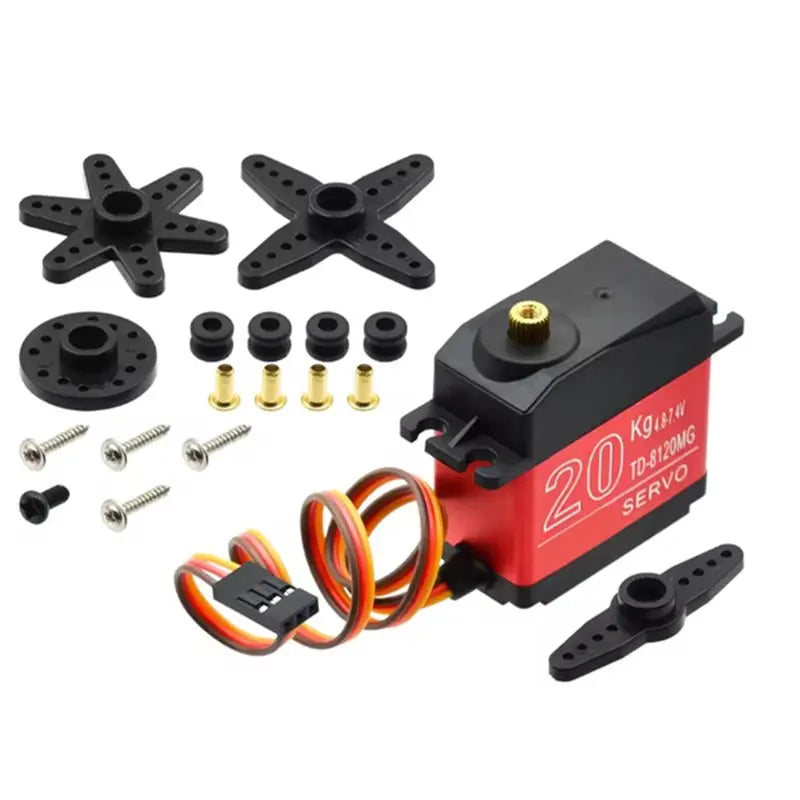 ABGI-Waterproof Robotic 20KG 180° Digital Servo High Torque Metal Shell Large Iarge Angle Model Airplane Model Car