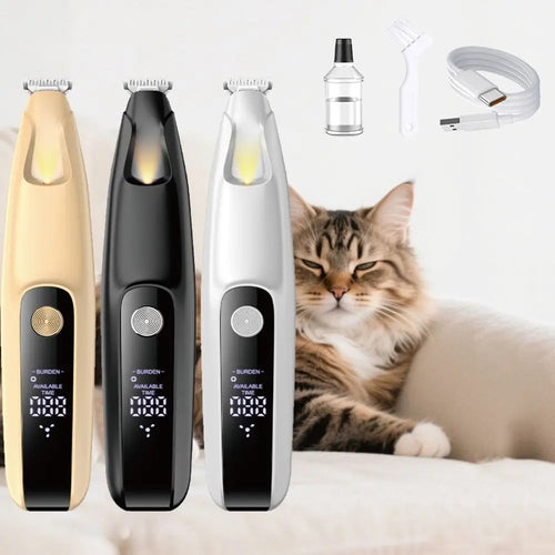 Convenient LED Dog Paw Trimmer LCD Display Fully Waterproof Cats Foot
